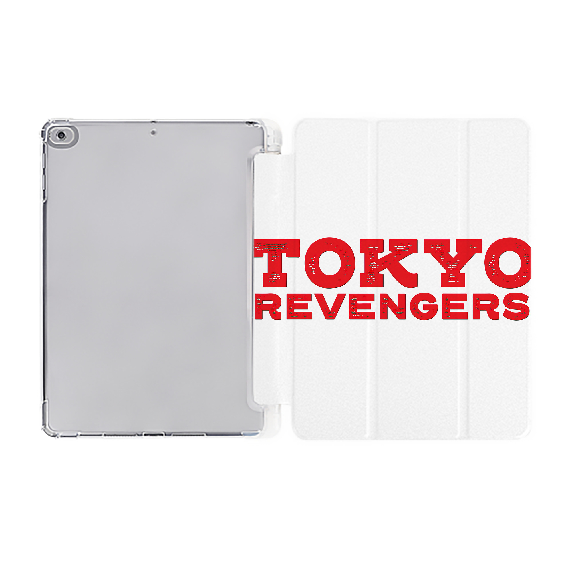 （画像用） 東京リベンジャーズ Tokyo Revengers IPad ケース ペン収納付き 三つ折りスタンド PUレザー×シリコン 対応機種9.5/10.5/10.9インチ